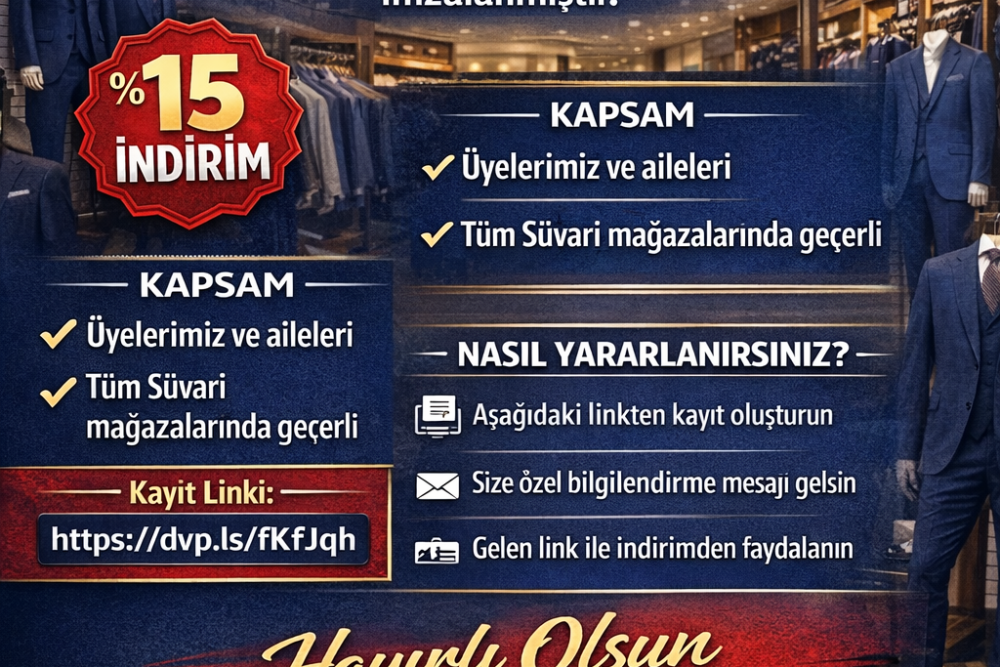 SÜVARİ GİYİM İLE TÜRKİYE GENELİNDE GEÇERLİ 
