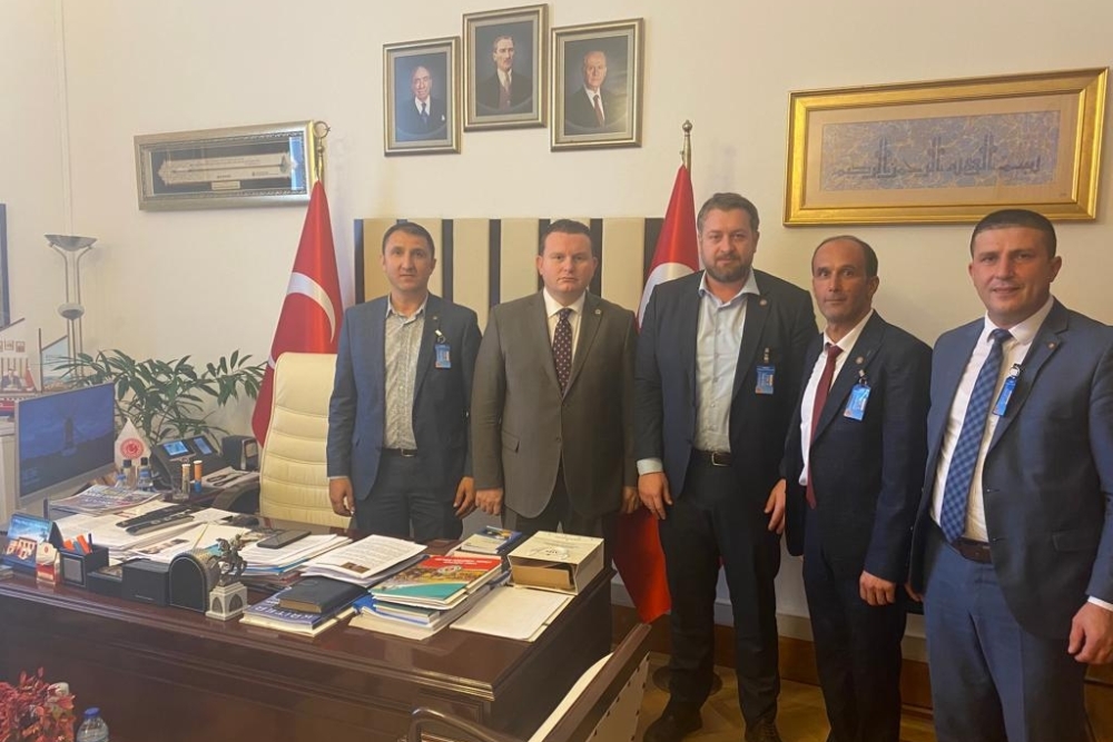 T.B.M.M'de MHP Grup Başkanvekili Sayın Levent BÜLBÜL Beyefendiyi Ziyaretimiz 