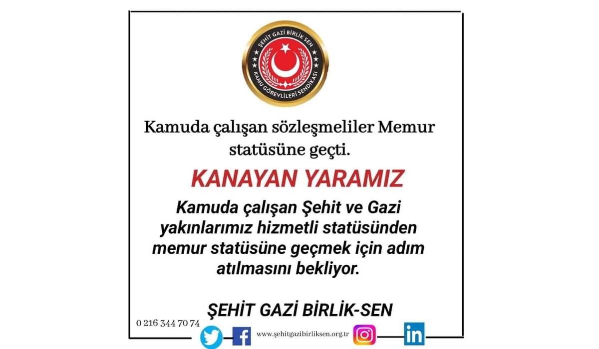 KANAYAN YARAMIZ KAMUDA ÇALIŞAN YHS SINIFI SORUNLARI