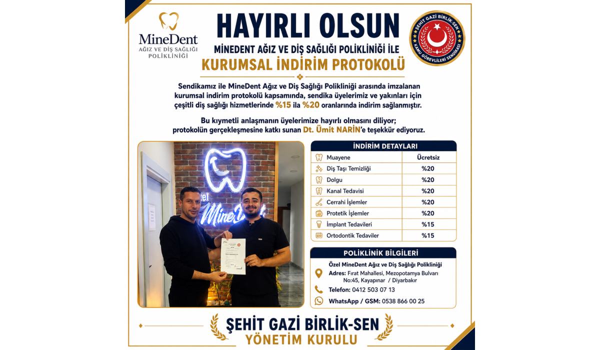 Özel MineDent Ağız ve Diş Sağlığı Polikliniği
