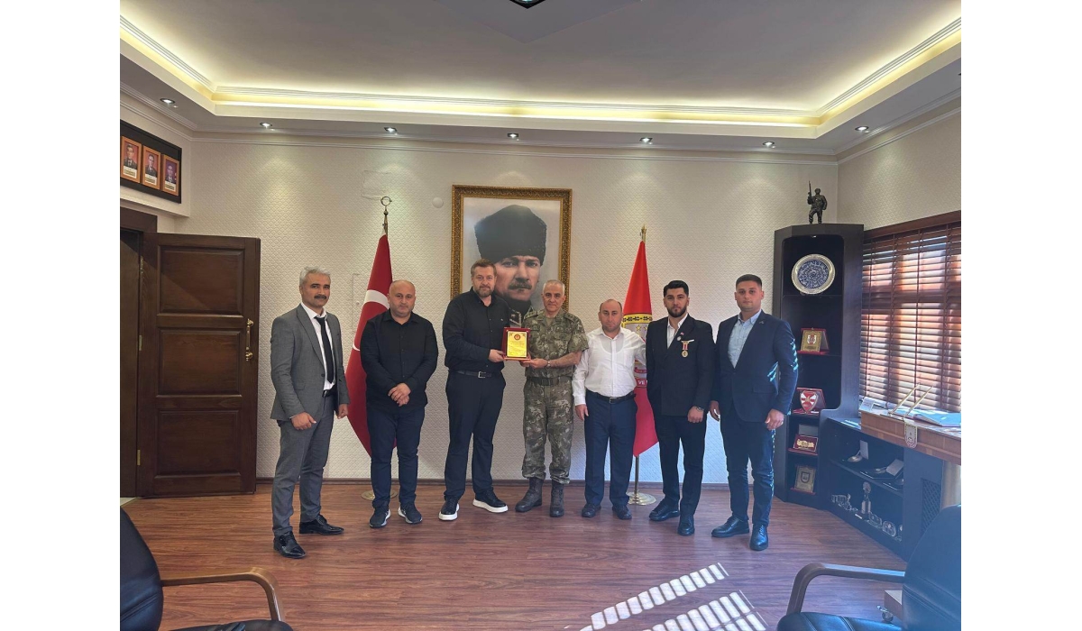 SAMSUN GARNİZON KOMUTANI GAZİ TÜMGENERAL DAVUT ALA'YI MAKAMINDA ZİYARETİMİZ 