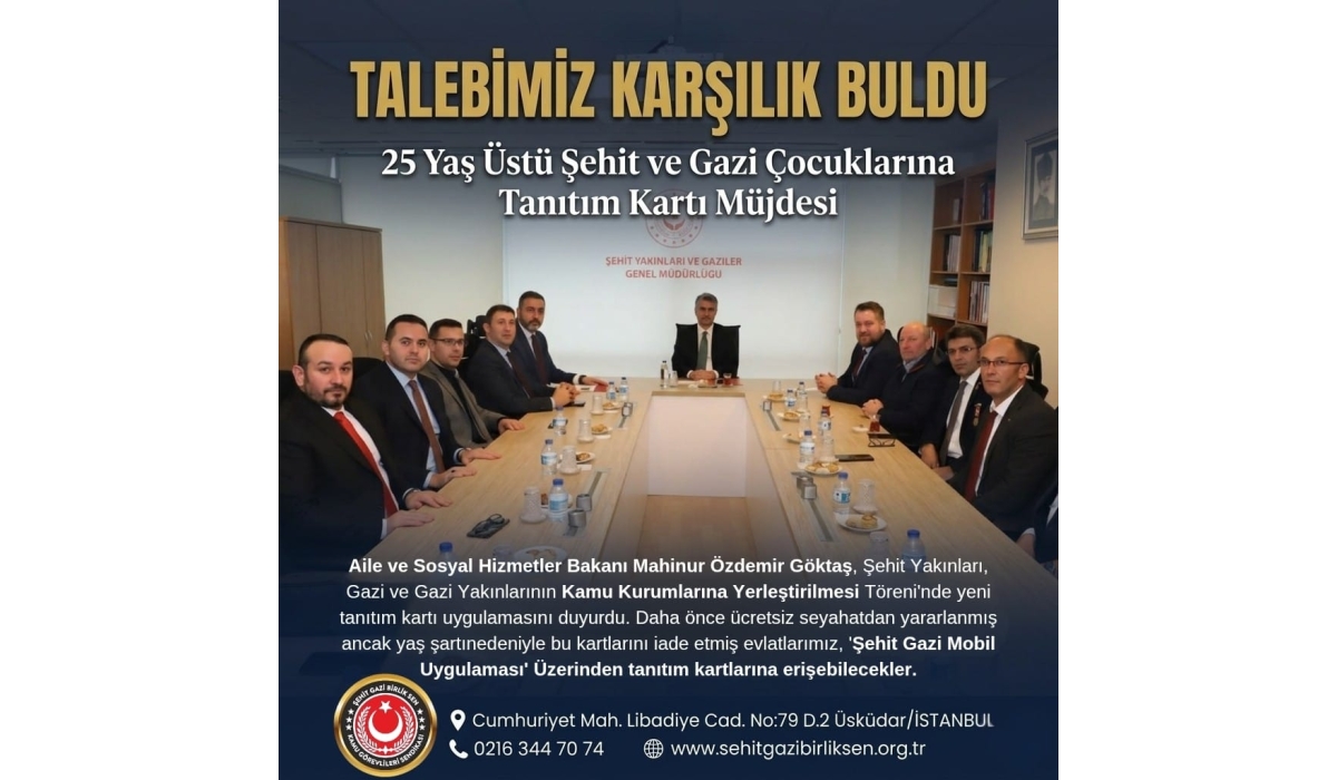 TALEBİMİZ KARŞILIK BULDU 
