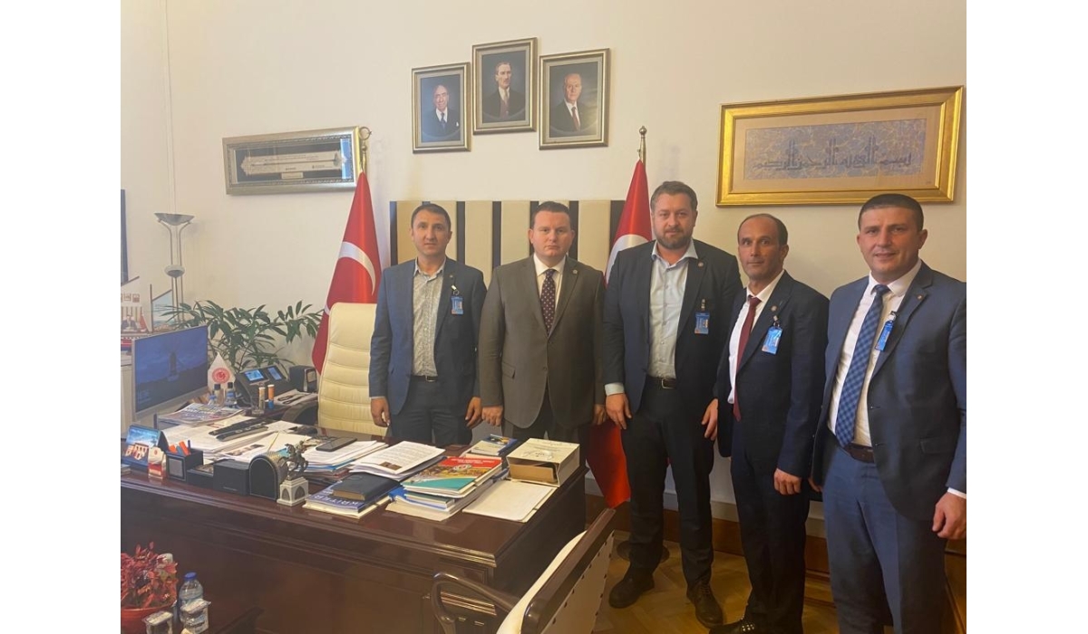 T.B.M.M'de MHP Grup Başkanvekili Sayın Levent BÜLBÜL Beyefendiyi Ziyaretimiz 