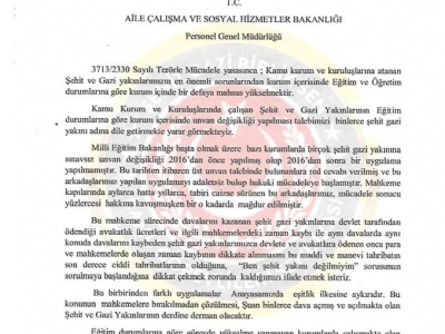 Haklı Mücadelemiz Sonuna Kadar Sürecektir