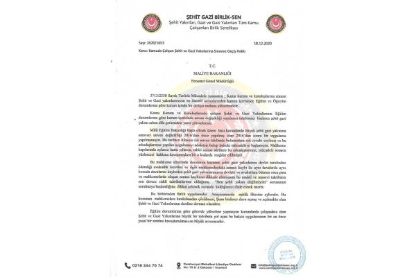 Haklı Mücadelemiz Sonuna Kadar Sürecektir