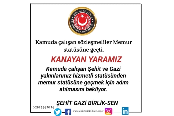 KANAYAN YARAMIZ KAMUDA ÇALIŞAN YHS SINIFI SORUNLARI