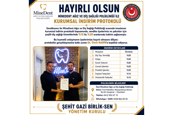 Özel MineDent Ağız ve Diş Sağlığı Polikliniği