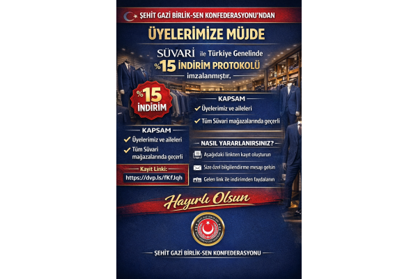 SÜVARİ GİYİM İLE TÜRKİYE GENELİNDE GEÇERLİ 