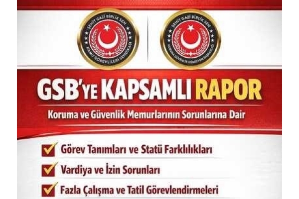 Birlik Sen Konfederasyonu Koruma ve Güvenlik Komisyonu’ndan GSB’ye Kapsamlı Rapor